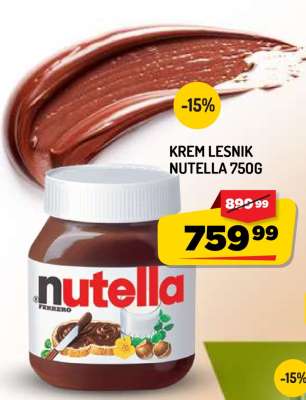 KREM LEŠNIK NUTELLA 750G