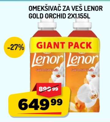 Omekšivač za veš Lenor Gold Orchid 2x1.155L