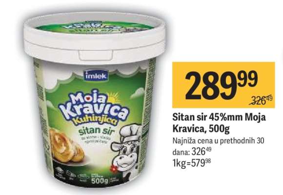 Sitan sir 45 mm Moja kravica 500g