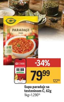 Supa paradjz sa testeninom C, 62g