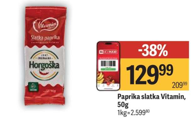 Paprika slatka Vitamin, 50g