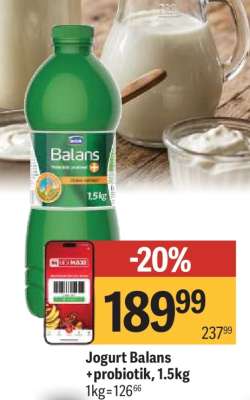 Jogurt Balans probiotik 1.5kg