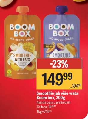 Smoothie jab više vrsta Boom box, 200g