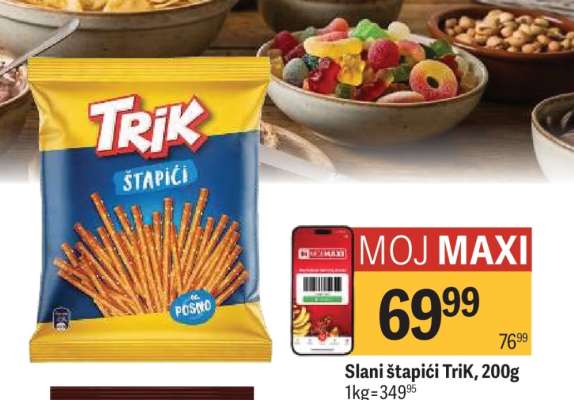 Slani štapići Trik 200g