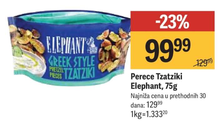 Perece Tzatziki Elephant, 75g