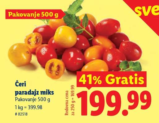 Čeri paradajz miks