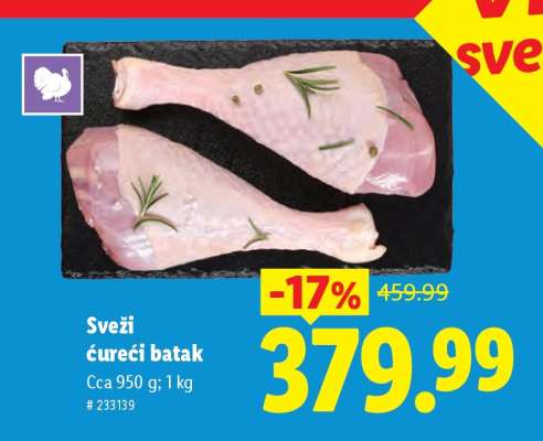 Sveži ćureći batak