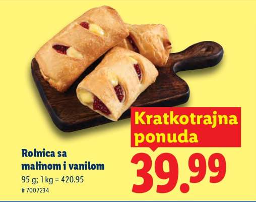 Rolnica sa malinom i vanilom