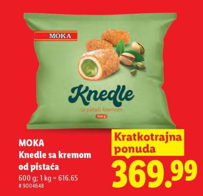 Moka Knedle sa kremom od pistaća