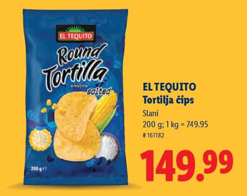 El Tequito Tortilja čips