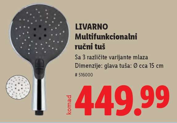 LIVARNO Multifunkcionalni ručni tuš
