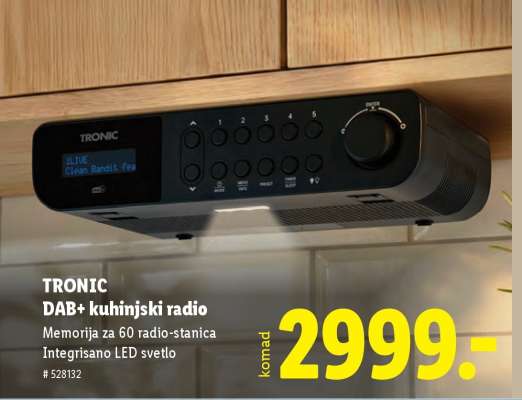 TRONIC DAB+ kuhinjski radio