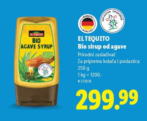 EL TEQUITO Bio sirup od agave