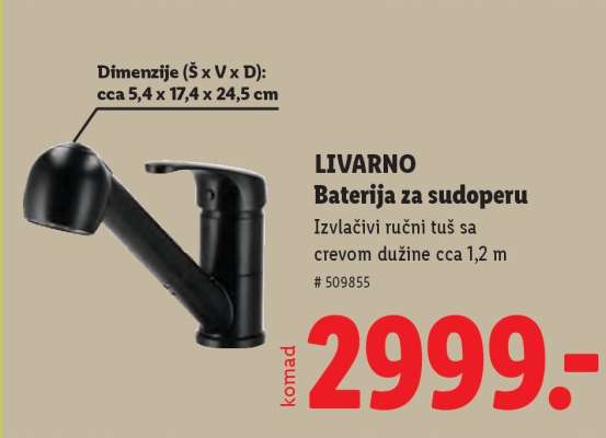LIVARNO Baterija za sudoperu