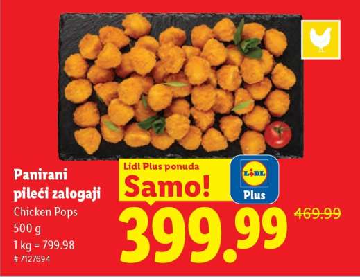 Panirani pileći zalogaji
