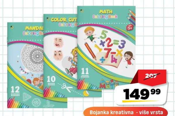 Bojanka kreativna - više vrsta