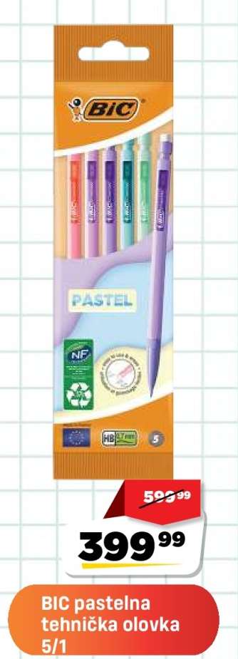 BIC Pastelna tehnička olovka 5/1