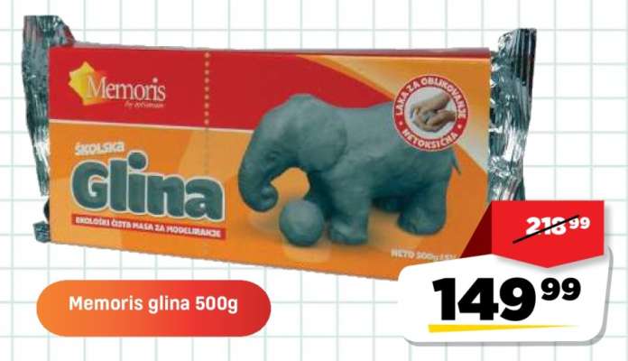Memoris glina 500g