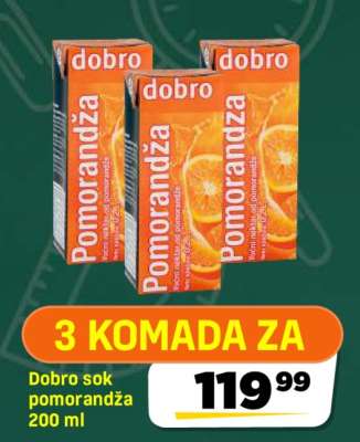 Dobro sok pomorandža 200 ml