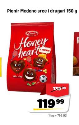 Pionir Medeno srce i drugari 150 g