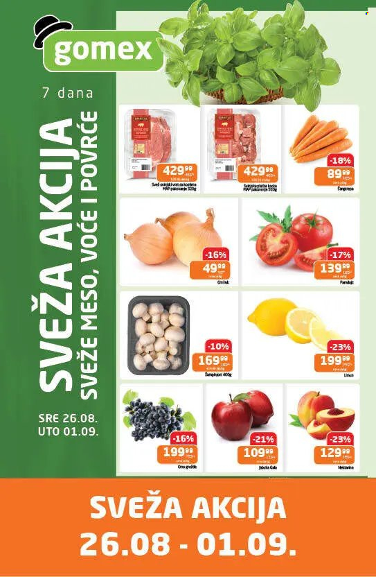 Gomex katalog  - 26.08.2026 - 01.09.2026. Stranica 1
