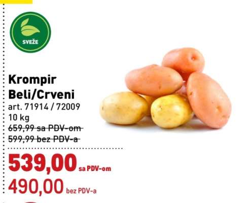 Krompir beli crveni