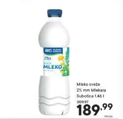 Mleko sveže 2% mm Mlekara Subotica