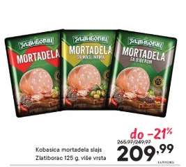 Kobasica mortadela slajs