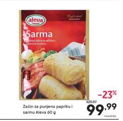 Začin za punjenu papriku i sarmu Aleva 60 g