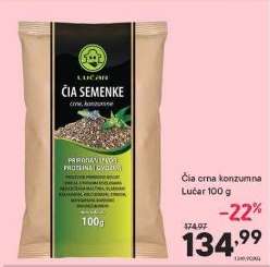 Čia crna konzumna Lučar 100 g
