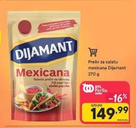 Preliv za salatu mexicana Dijamant