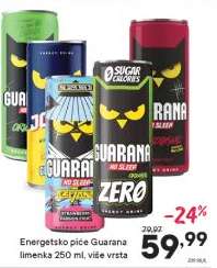 Energetsko piće Guarana limenka 250 ml, više vrsta