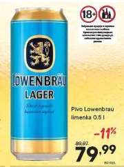 Pivo Lowenbrau limenka 0.5 l