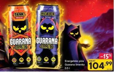 Energetsko piće Guarana limenka