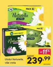 Uložci Naturella, više vrsta