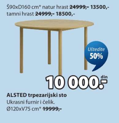 ALSTED trpezarijski sto