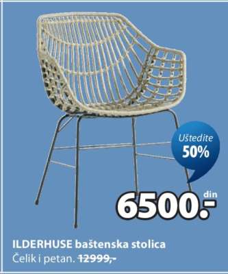 ILDERHUSE baštenska stolica
