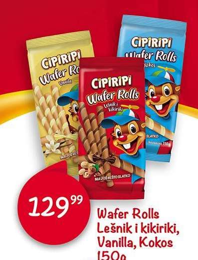 CipiRipi Wafer Rolls