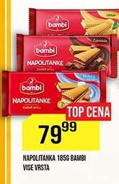 Napolitanka 185g Bambi
