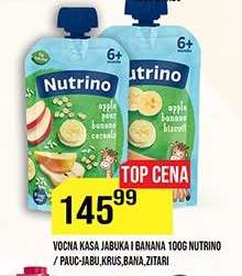 Voćna kaša jabuka i banana 100g Nutrino