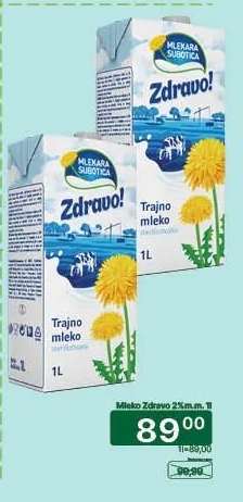Mleko Zdravo 2.5% m.m. 1l