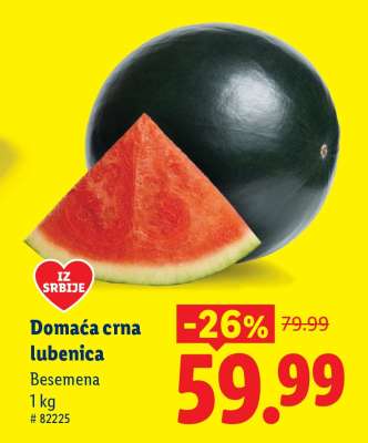 Domaća crna lubenica