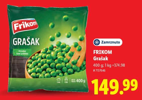 Frikom grašak