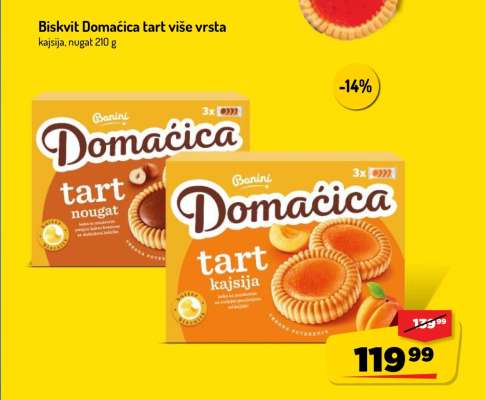 Biskvit Domaćica tart više vrsta