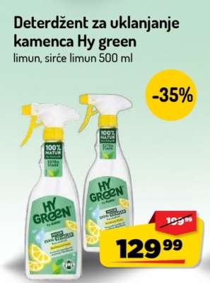 Deterdžent za uklanjanje kamenca Hy green