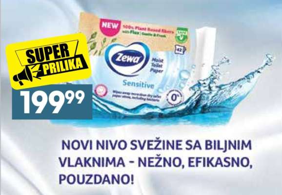 Zewa Moist Toilet Paper Sensitive