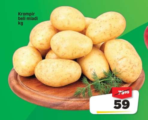 Krompir beli mladi kg