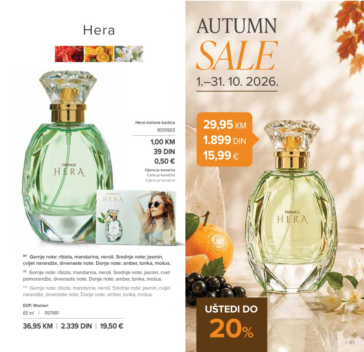 Farmasi katalog  - 01.09.2026 - 31.10.2026. Stranica 83