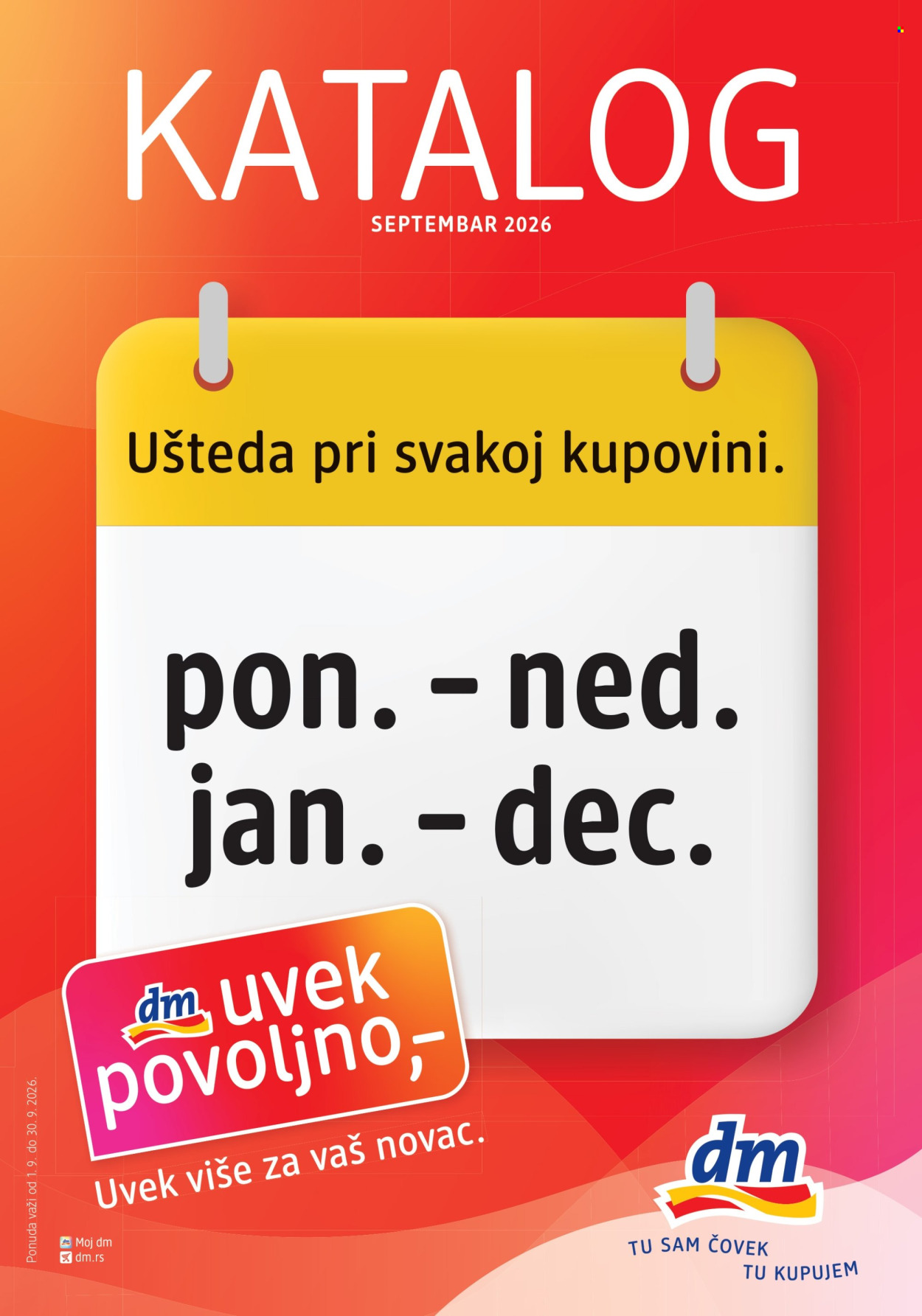 dm drogerie katalog  - 01.09.2026 - 30.09.2026. Stranica 1
