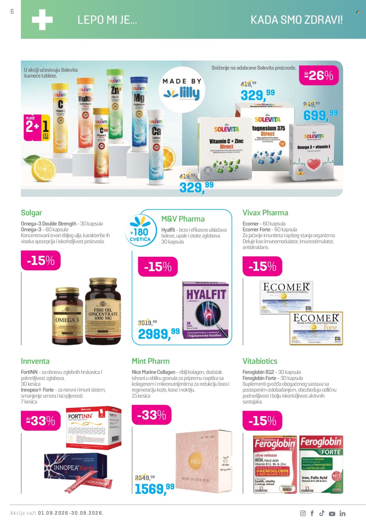 Lilly Drogerie katalog  - 01.09.2026 - 30.09.2026. Stranica 6